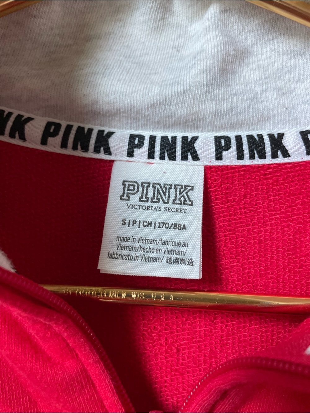 Victoria's Secret / Pink women's size small red pullover sweatshirt - Picture 3 of 6